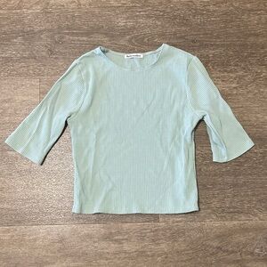 Reformation Light Blue Long Sleeve Top